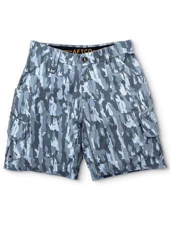 Aftco Pinnacle Fishing Shorts Steel Current Camo