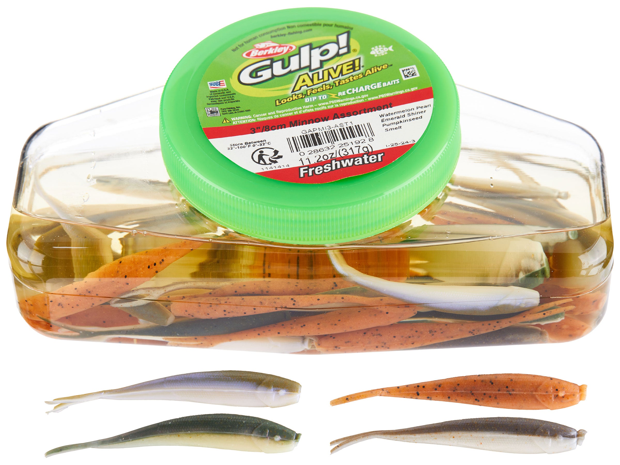 Berkley Gulp! Alive! Minnow Esca Morbida 6 Cm - Black Shad