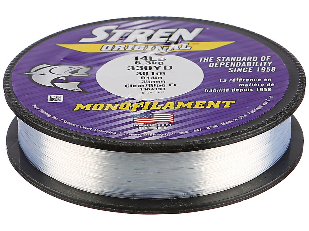10 or 12 lbs 330 Yards New Stren Original Fishing Line 6 8 Clear Blue 