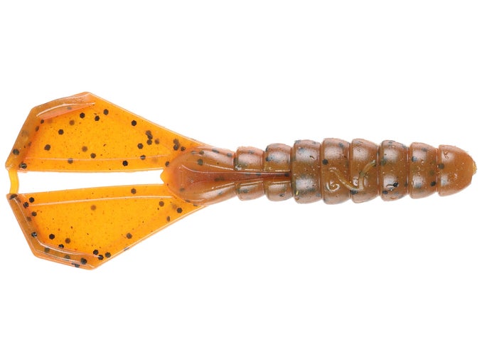 East Rain Grub Soft Baits With Fork Roll-Tail - 6cm/2.36in, 2.4g, 6 Color Options For Fresh/Saltwater