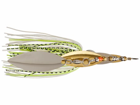 booyah dual blade spinners copper fishing lures Tandem Spinnerbait 1/4 oz Perch winning spinnerbait designed for cool and murky water situations BOOYAH Blade Tandem Spinnerbait Chartreuse