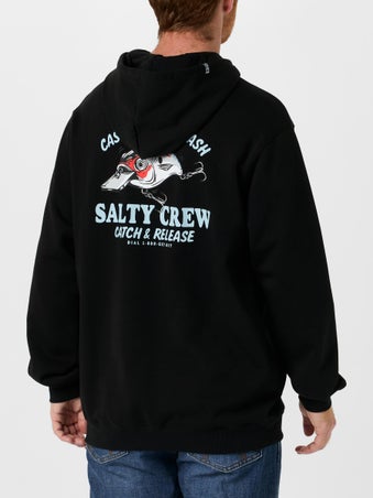 Salty Crew Cast Life Fleece Hood Black
