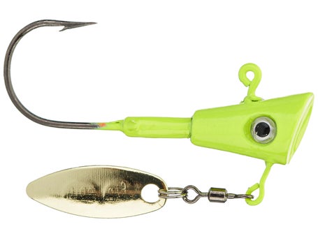 Lelands Lures Crappie Magnet Fin Spin Jig Heads 3pk