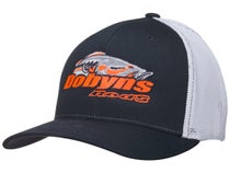 Dobyns Fishing Flex Fit Hat Blk/White Mesh Orange Logo