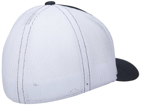 Dobyns Flex Fit Hat Black White Mesh Orange Logo S/MD