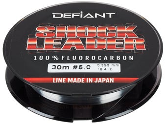 Defiant 100% Fluorocarbon Shock Leader Line 32yds 
