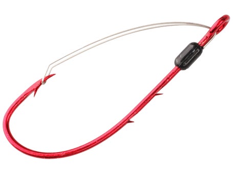 Eagle Claw Lazer Sharp Model Weedless Hooks - Red (2) F1594753