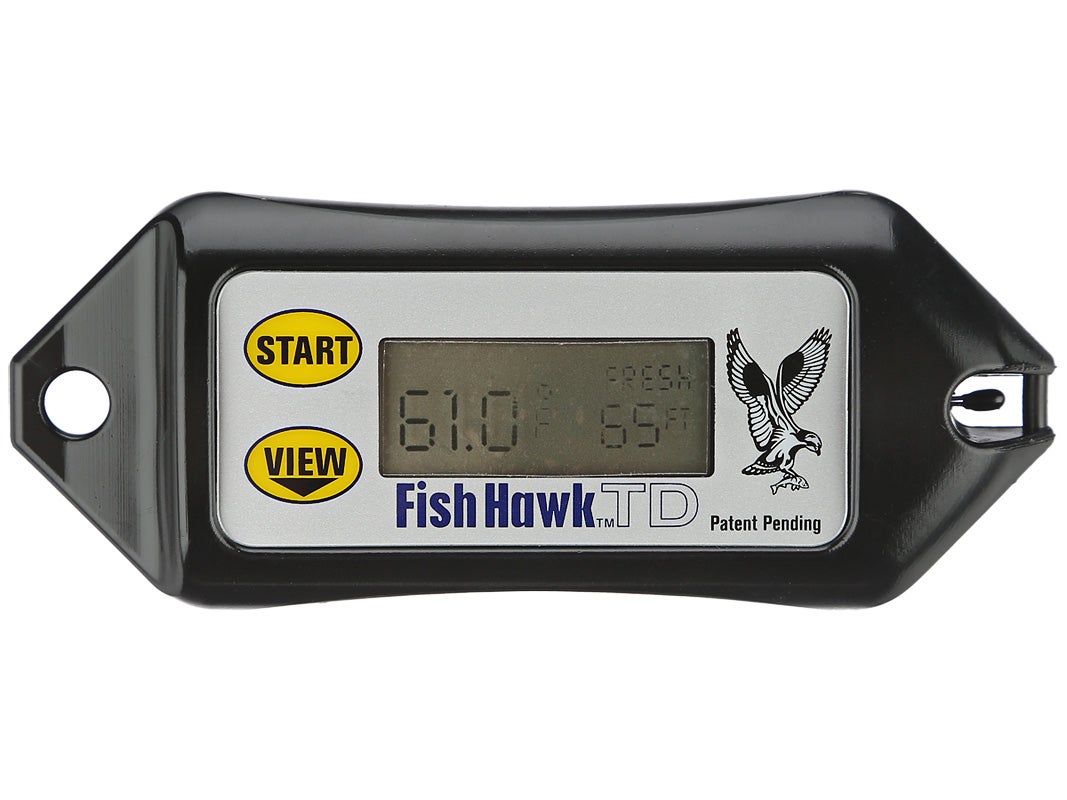 fish hawk td temperature and depth gauge
