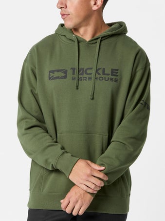 Tackle Warehouse Front Logo Hoodie Army Green