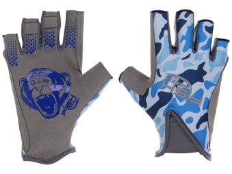 2Fish Monkey Pro 365 Glove Old School Camo Blue Lg