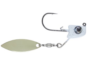 GLF Sneaky Underspin  White Shad Gold Blade 3/8