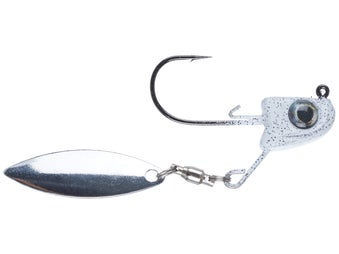 GLF Sneaky Underspin White Shad Silver Blade 3/8