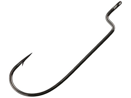 Gamakatsu OShaughnessy Bend Offset Worm Hook Black 5pk