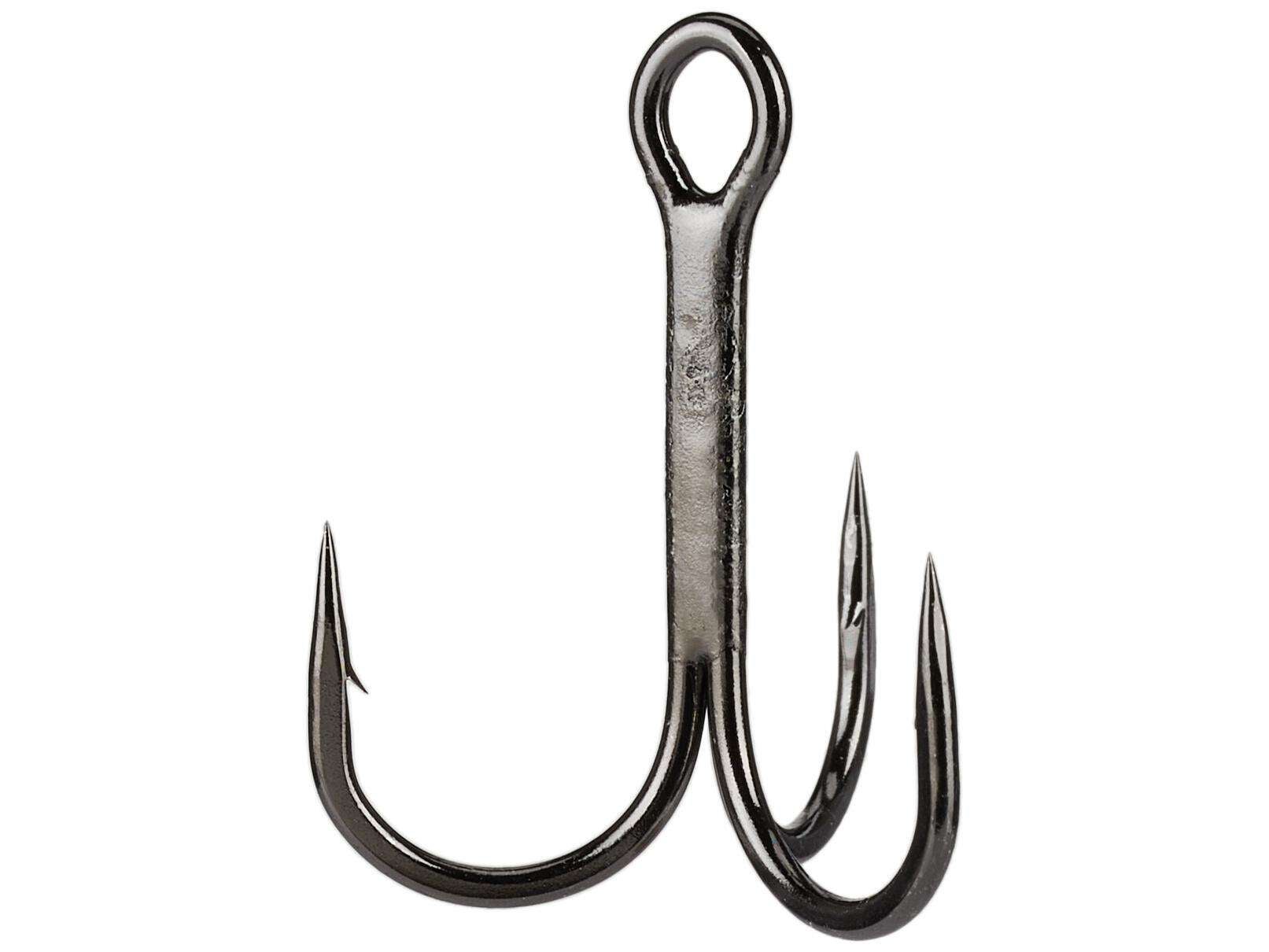 Gamakatsu 66222 Treble Hook Treble 17 NSB Black Size 8 0678 