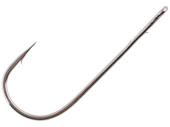 Gamakatsu Worm Hook Round Bend Black 