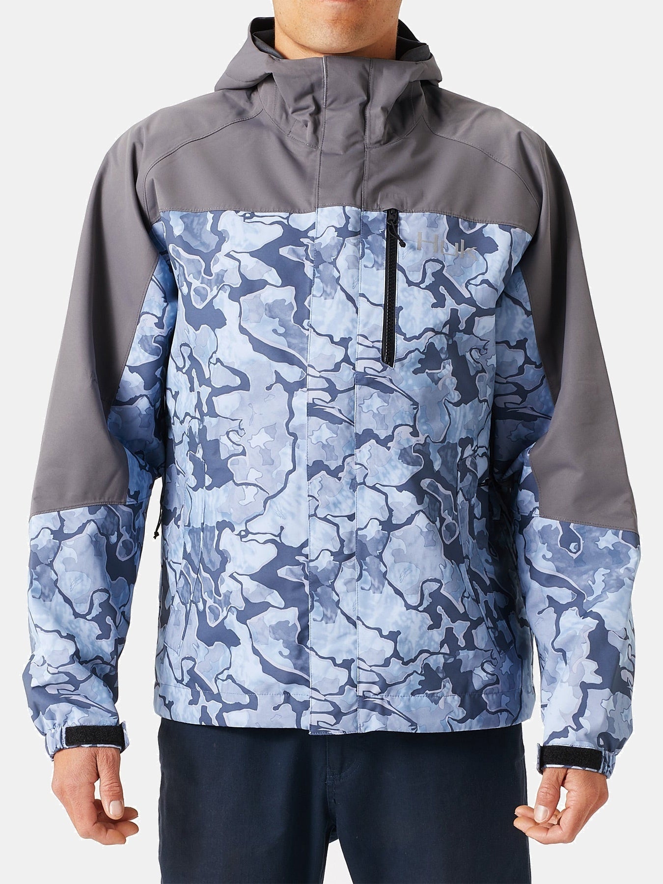 Details about   HUK Grand Banks Camo Erie Jacket 