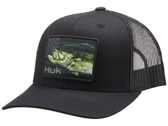 Huk KC Bass Trucker Hat Black  