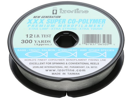 Izorline XXX Super Co-Polymer Clear 300yd spool