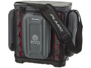 Plano KVD 3700 Signature Tackle Bag – Water-Resistant, Customizable Fishing Storage With 3 Tackle Boxes, Black/Red