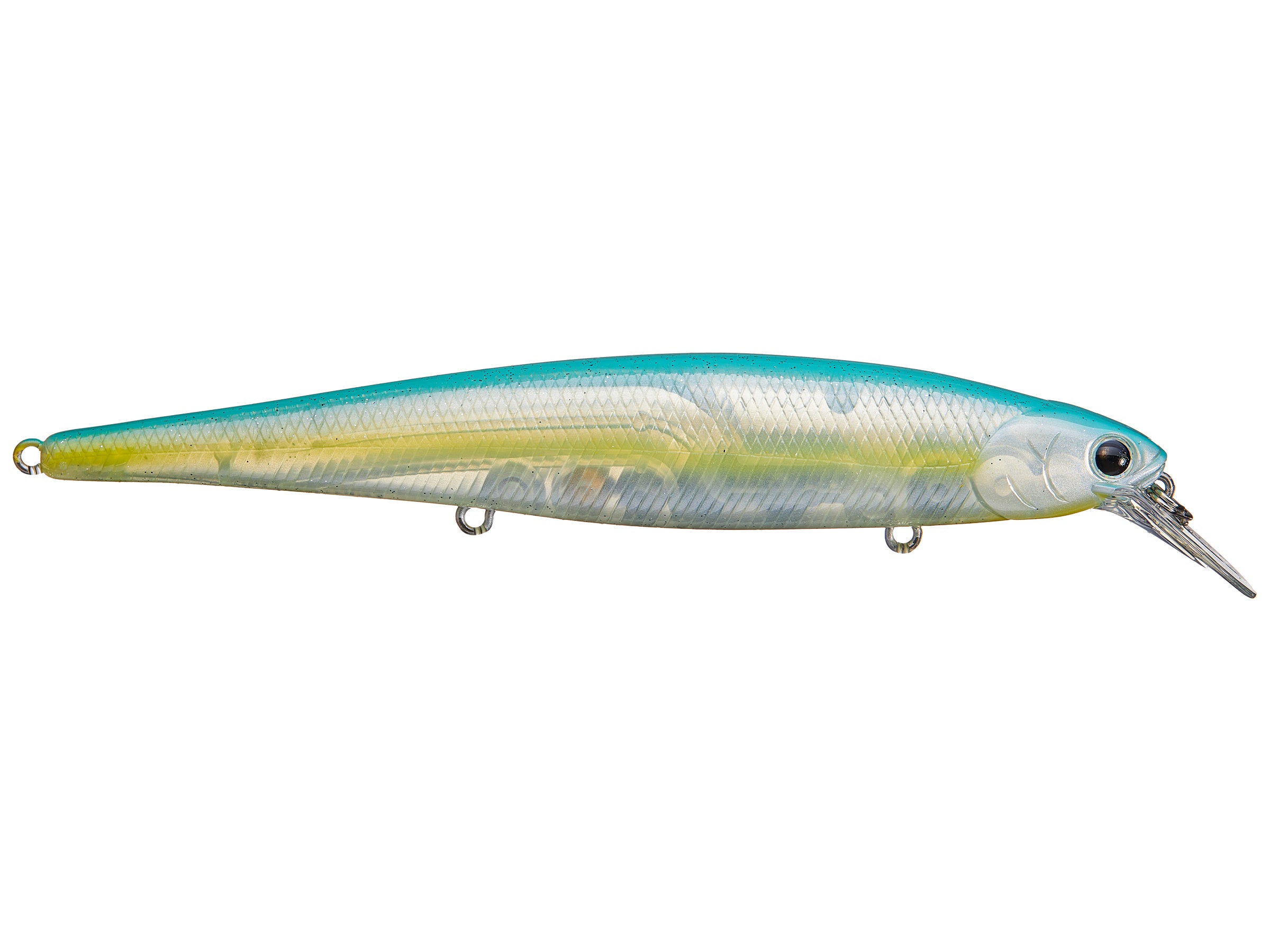Lucky Craft B'freeze 65s Long Bill Minnow Jerkbait in a Lime Chart Pattern for sale online 