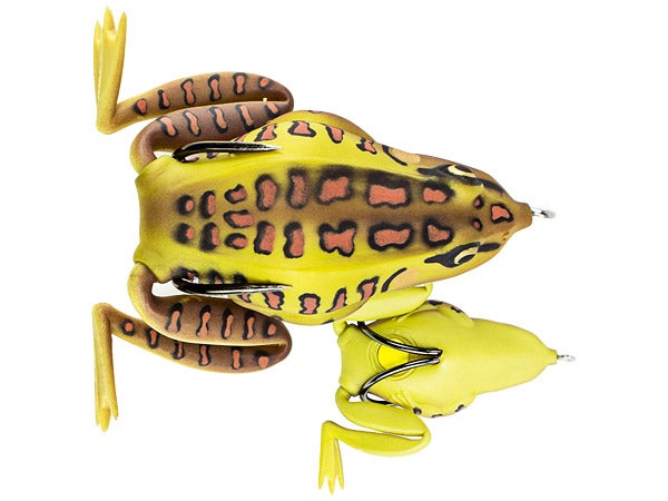 Lunkerhunt Combat Frog Hollow Body Frog 2-1/2" 3/4 Oz Green Tea Floating CF08 