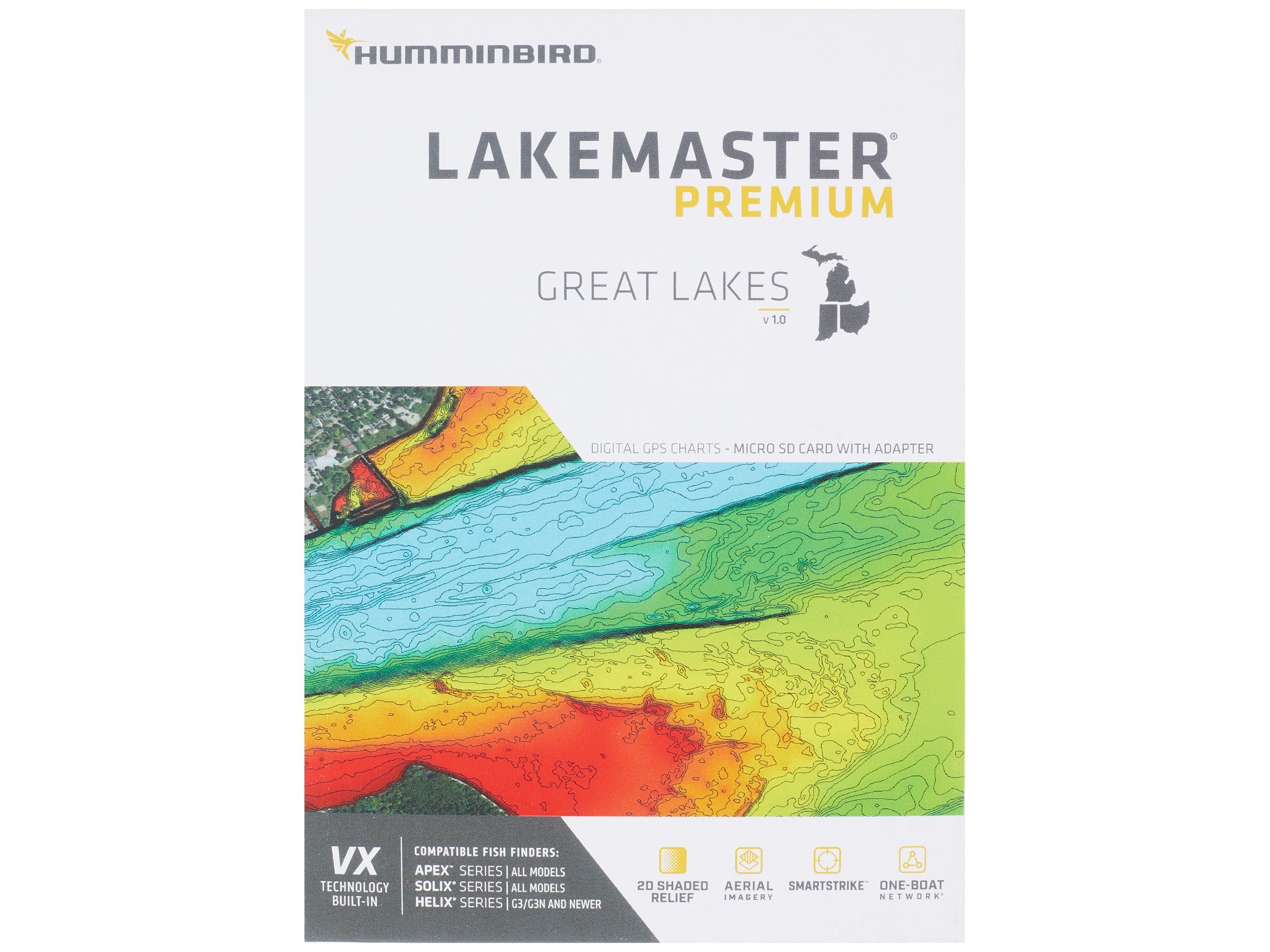 Humminbird Lakemaster VX Premium Digital Charts - Tackle Warehouse
