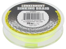 Lunkerhunt Sinking Braid Fluorescent Yellow 150yd