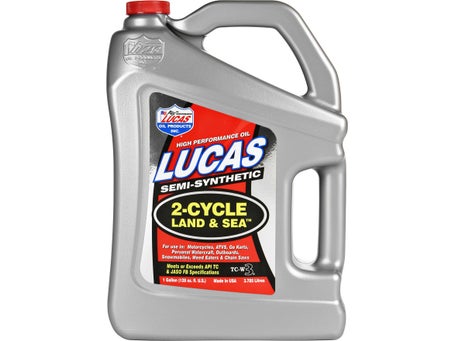 Lucas Oil Semi-Synthetic 2-Cycle Land & Sea Oil Gallon