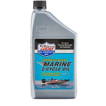 Lucas Oil Synthetic Blend 2-Cycle Marine Oil Quart