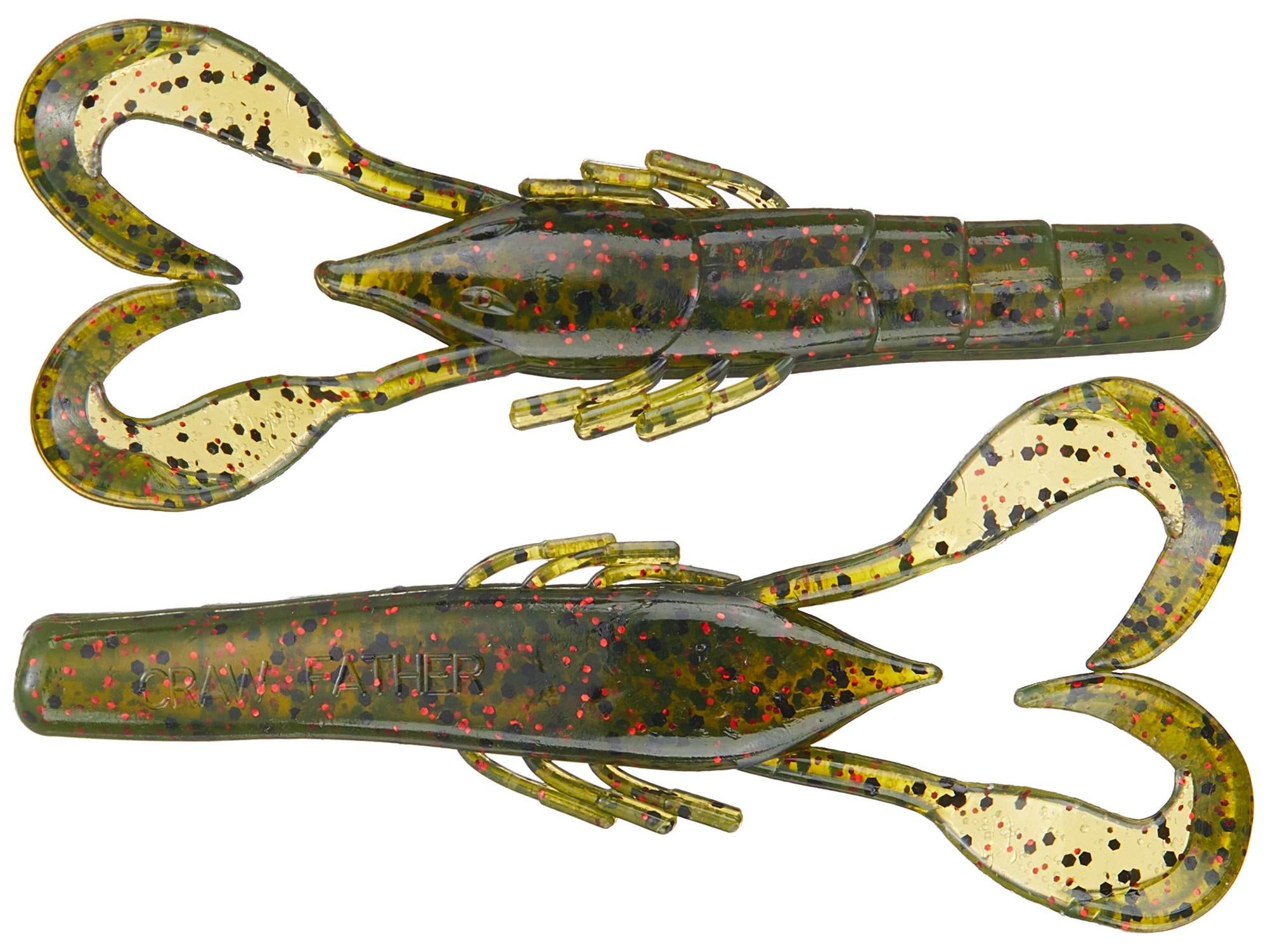 Leurres Souples Missile Baits Craw Father 3,5 Pouces – 6 Couleurs – Pour Bar, Black-bass