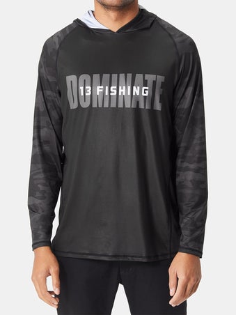 13 Fishing "Noire" Long Sleeve Hooded Shirt