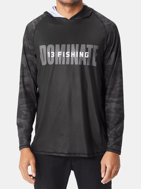 13 Fishing Noire Long Sleeve Hooded Shirt
