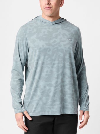 Aftco Ocean Bound UPF Hood Gray Upwell Camo
