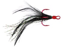 Fishing Triple Hook With Feather /Box Dressed Replacement Fishing Treble  Hooks 2# Teaser Feather PIKE BASS From Enjoyoutdoors, $11.94