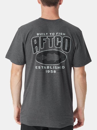 Aftco Outline Short Sleeve Charcoal Heather MD