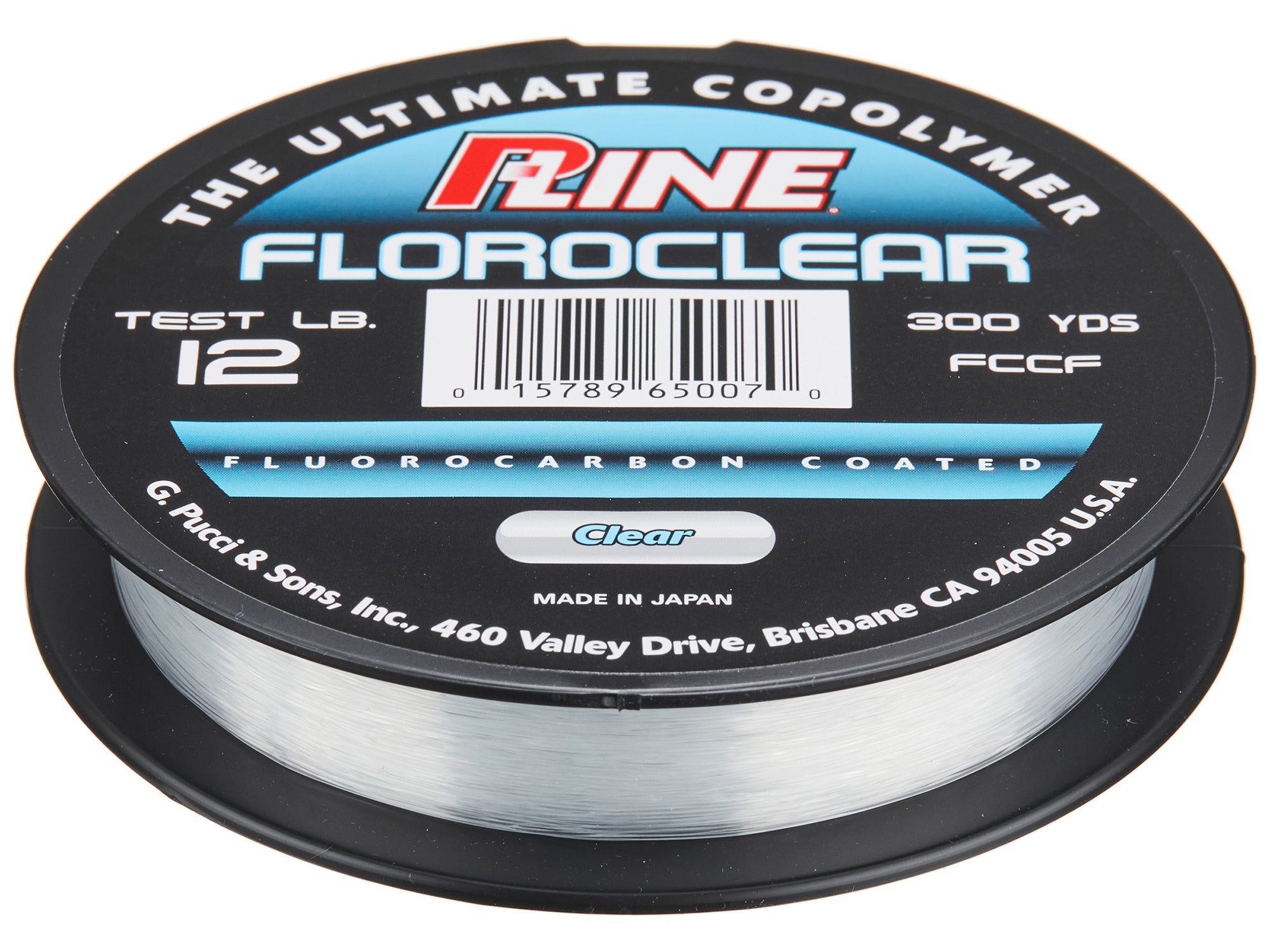 Fluoro Coated P-Line Floroclear Fishing Line 25 # Test Mist Green 260 Yards 