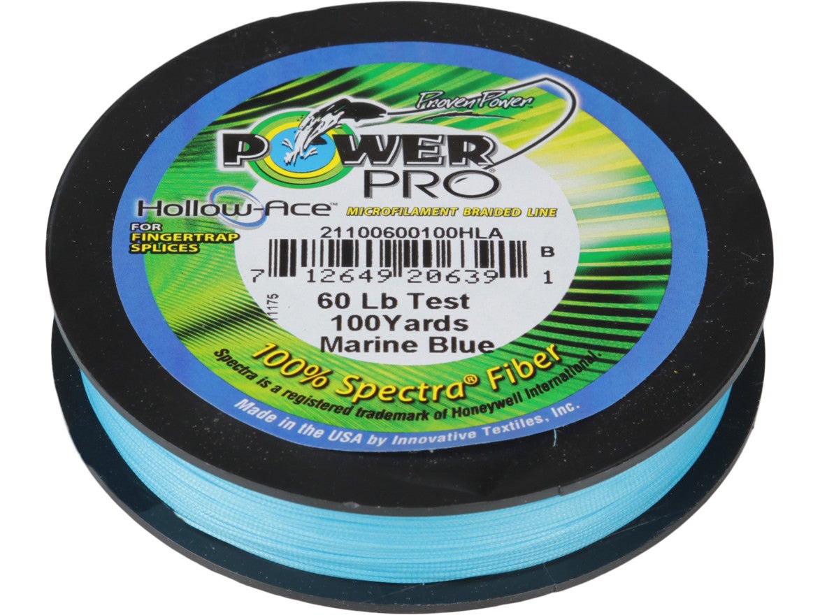 Details about   PowerPro Hollow Ace Braided Line 200lb 100yd Spool Yellow