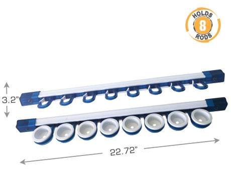 Rush Creek All Weather 3 in 1 Expandable 8 Rod Rack - Tackle Warehouse