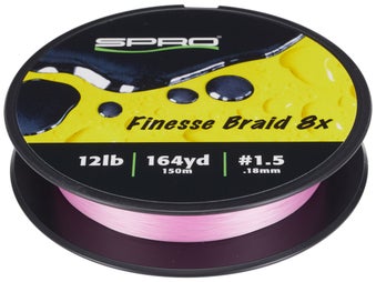 SPRO Finesse 8X Braided Line Flash Pink