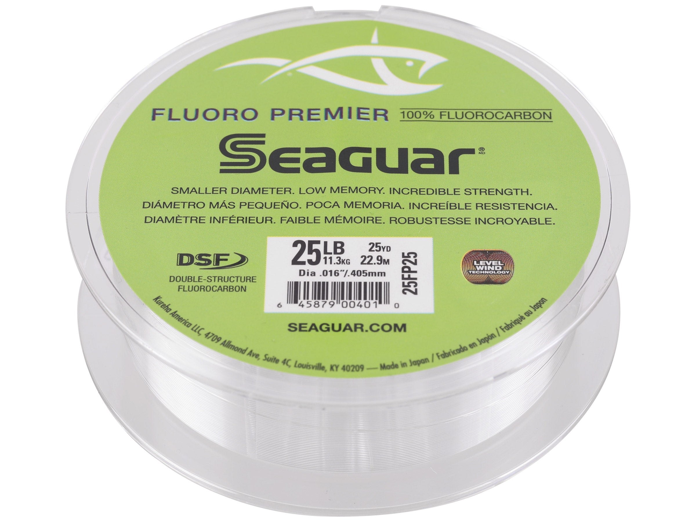 Seaguar Premier 100 Fluorocarbon Leader 25lb 25 Yd for sale online 