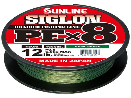 Sunline Siglon PEx8 Braided Line 40 lb Dark Green