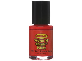 Spike It Worm & Chunk Paint Fire Red