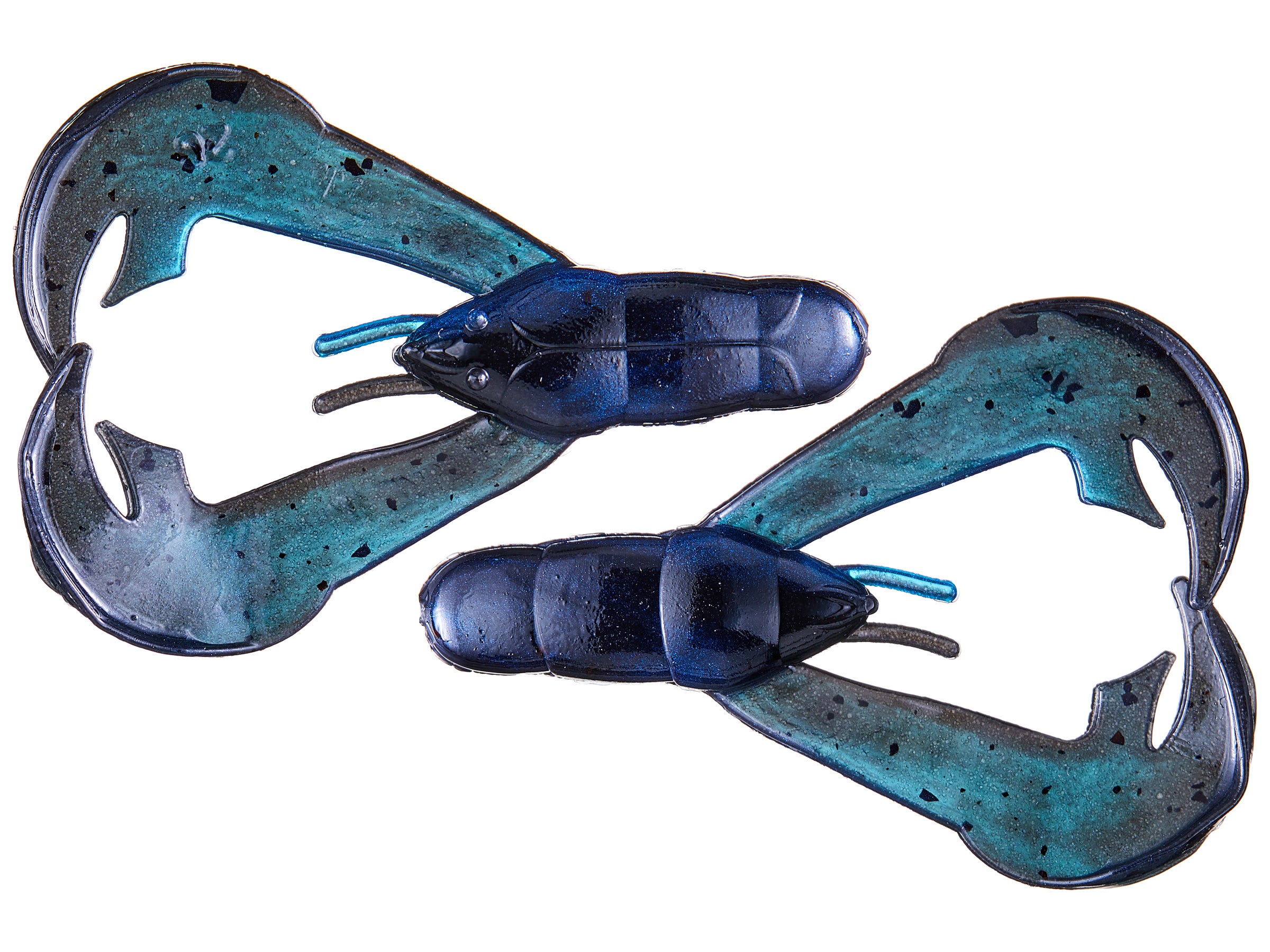 Strike King Lures RGCHK-142 Rage Tail Chunk Soft Lure, 3 Body Length, Blue Bug, per 7