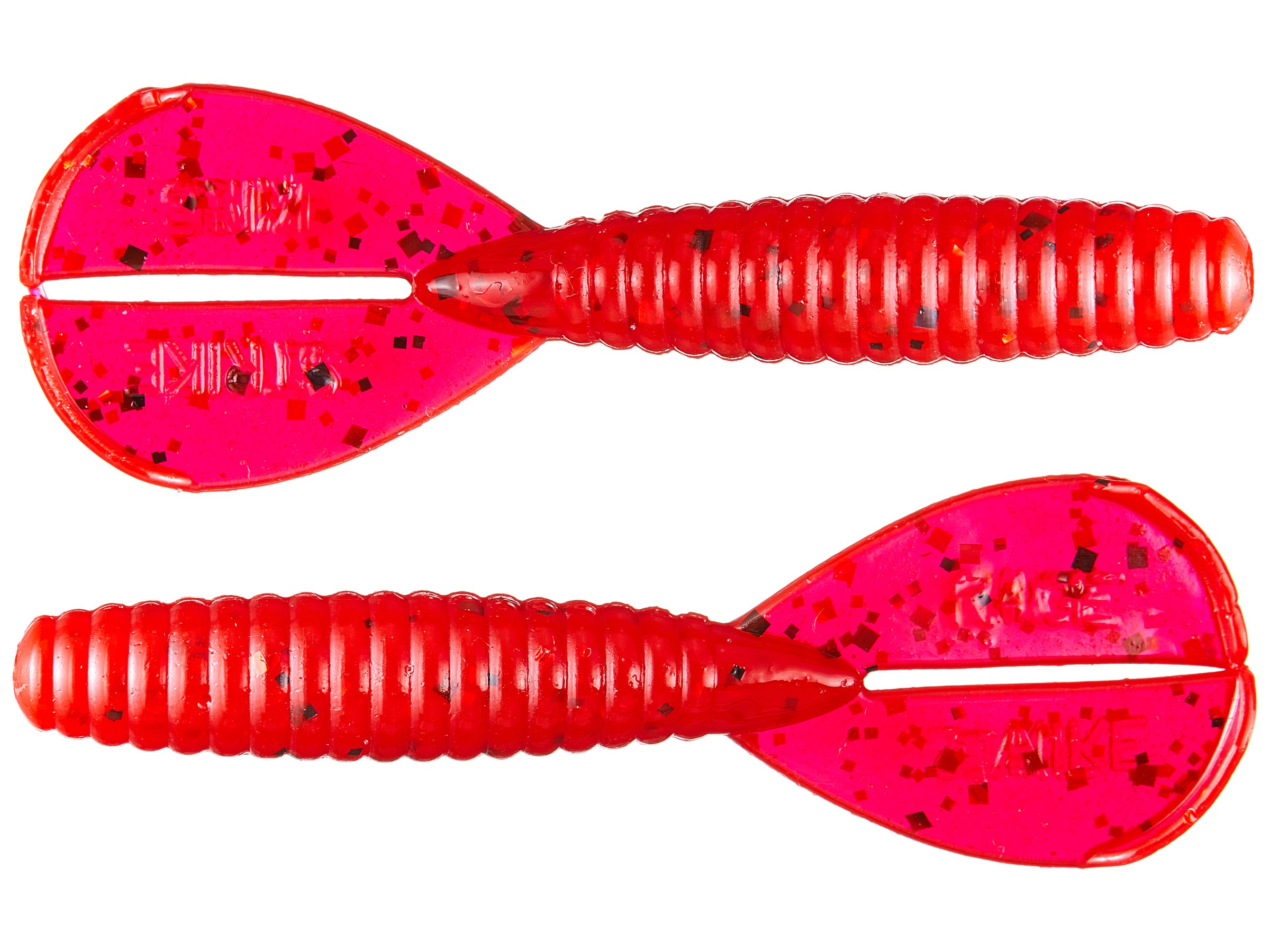 Strike King Rage Twin Tail Menace Worm 15,2 Cm - Esca Morbida Per Pesca Con Coda Gemella, Colore 47 Green Pumpkin Pearl Belly