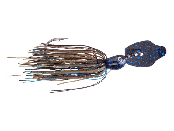 Strike King Thunder Cricket Vibrating Swim Jig Lure 3/8 oz Blue/Black Strike King Thunder Cricket Vibrating Swim Jig Lure 3/8 oz Blue/Black