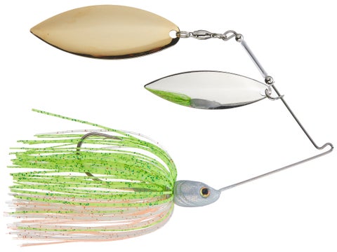 Strike King Tour Grade Spinnerbait - Esca Artificiale Per Pesca Con Gonna Annodata A Mano, Lame Doppie In Salice, Peso 0,9 G