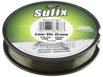 Sufix Pro Mix Low Vis Green Monofilament Line