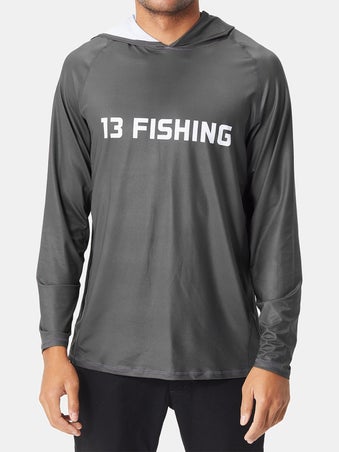 13 Fishing "SUS" Long Sleeve Hooded Shirt