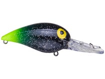 Storm - Original Wiggle Wart Black Glitter-Chartreuse Tail