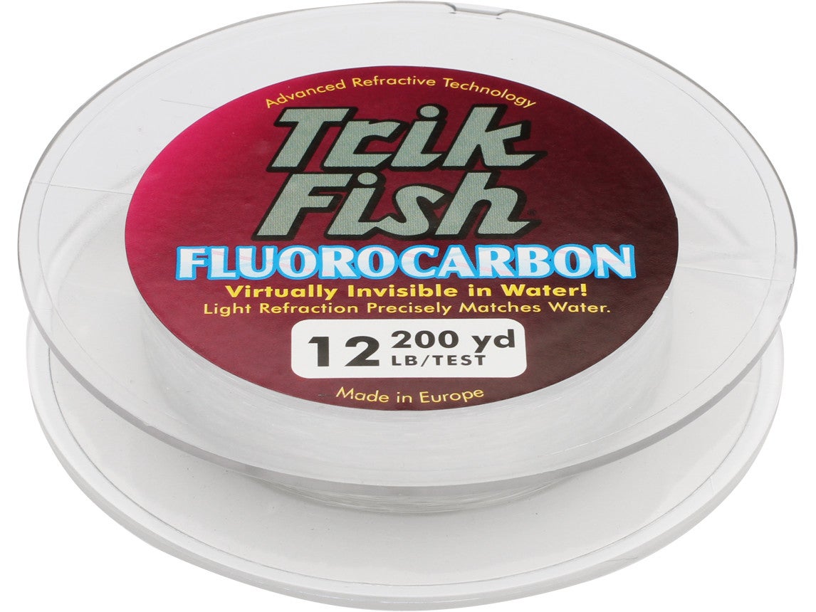 Trik Fish 25 Yard Fluorocarbon Wrist Spool 40lb for sale online 